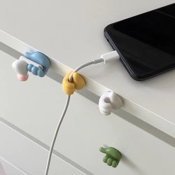 گیره فانتزی نگهدارنده سیم و کابل بسته 10 عددی